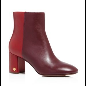 Tory Burch Two-Tone Block Heel Bootie sz 9
